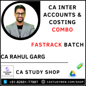 Inter Accounts Cost Fastrack Combo CA Rahul Garg