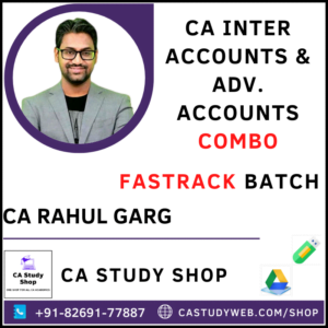 Accounts Adv Accounts Fastrack Combo CA Rahul Garg