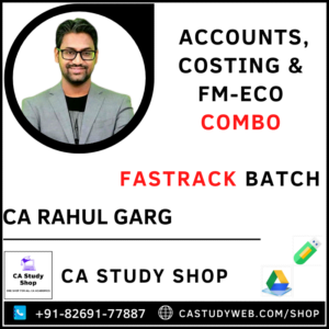 Inter Accounts Cost FM Eco Fastrack Combo CA Rahul Garg