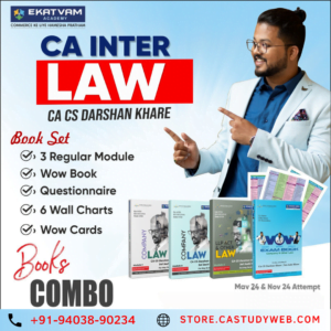 CA Darshan Khare Regular Books Set Inter Law