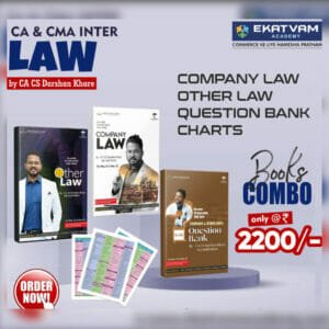 CA INTER COMPANY LAW, OTHER LAW, QUESTION BANK & CHART BOOK COMBO BY CA DARSHAN KHARE