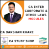 CA Inter Law Main Module & Questionnaire by CA Darshan Khare