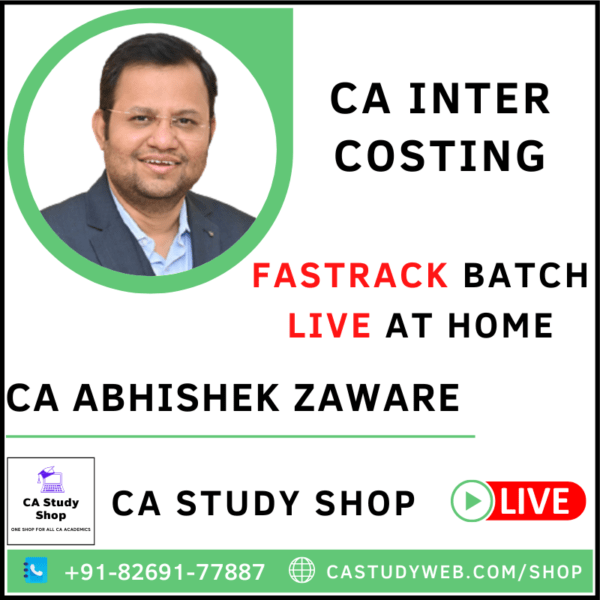 CA INTER COSTING FASTRACK (LIVE AT HOME) BY CA DARSHAN KHARE