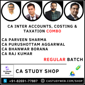 CA Inter Accounts Cost Taxation Combo by CA Parveen Sharma CA Purushottam Aggarwal CA Bhanwar borana CA Raj Kumar