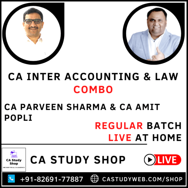 Inter Accounts Law Live at Home CA Parveen Sharma CA Amit Popli