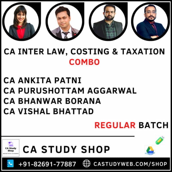 CA Inter Law Cost Taxation Combo by CA Ankita Patni CA Purushottam Aggarwal CA Bhanwar Borana CA Vishal Bhattad