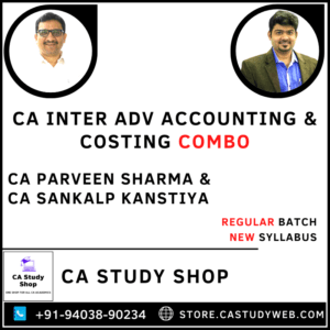 CA Inter Adv Accounts Cost Combo by CA Parveen Sharma CA Sankalp Kanstiya