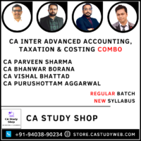 CA Inter Adv Acc Taxation Costing Combo by CA Parveen Sharma CA Bhanwar borana CA Vishal Bhattad CA Purushottam Aggarwal