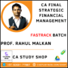 Prof Rahul Malkan SFM Fastrack