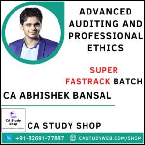 CA Abhishek Bansal Pendrive Classes Final Audit Super Fastrack