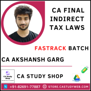 CA Akshansh Garg Pendrive Class CA Final IDT Fastrack Batch