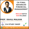 Prof Rahul Malkan CA Final New Syllabus AFM Pendrive Classes