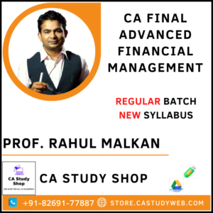 Prof Rahul Malkan CA Final New Syllabus AFM Pendrive Classes