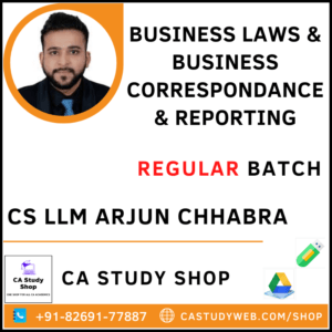 CS Arjun Chhabra Pendrive Class Foundation Law BCR