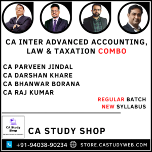 CA Inter Adv Acc Law Tax Combo by CA Parveen Sharma CA Darshan Khare CA Bhanwar Borana CA Raj Kumar