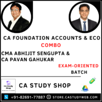 CA Foundation Accounts Eco Exam Oriented Combo by CMA Abhijit Sengupta CA Pavan Gahukar