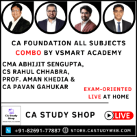 CA Foundation All Subjects Exam Oriented Combo by VSmart Academy