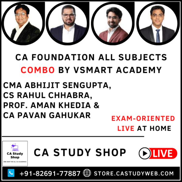 CA Foundation All Subjects Exam Oriented Combo by VSmart Academy