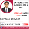 CA Foundation Eco BCK Live at Home Class by CA Pavan Gahukar