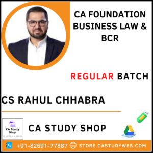 CA Foundation Business Law BCR Class by CS Rahul Chhabra