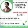 CA Foundation Maths Exam Oriented by CA Aman Khedia