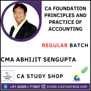 CA Foundation Accounts Class by CMA Abhijit Sengupta