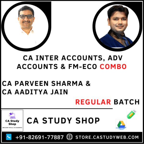 Accounts Adv Accounts FM Eco Combo by CA Parveen Sharma CA Aaditya Jain