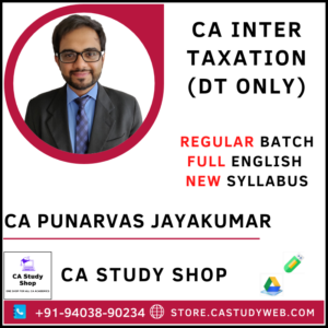 CA Punarvas Jayakumar Inter DT Regular