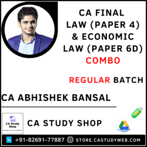 CA Final Law and Elective Law Combo by CA Abhishek Bansal