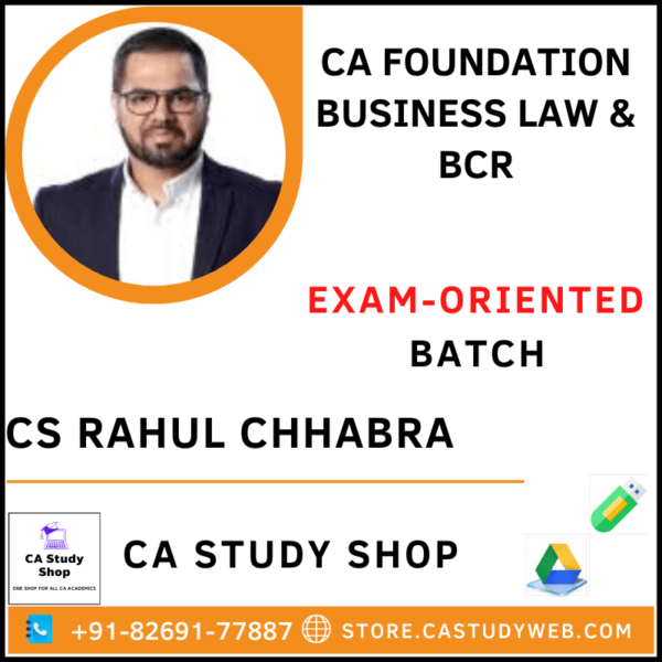 CA Foundation LawExam Oriented by CS Rahul Chhabra