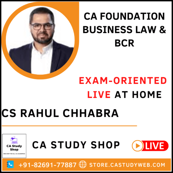 CA Foundation Law Live at Home Exam Oriented by CS Rahul Chhabra