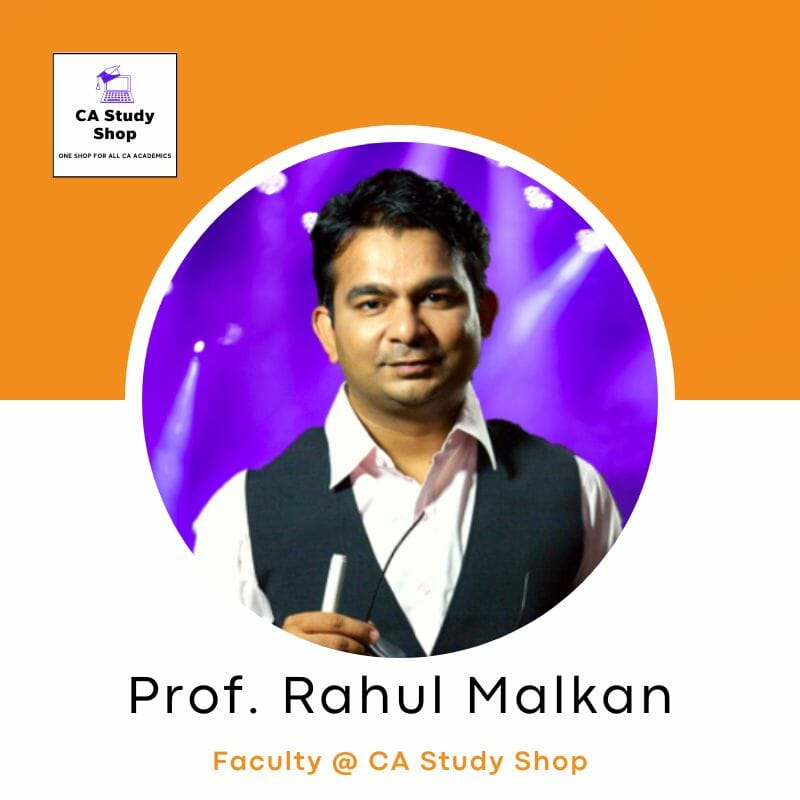 CA Final SFM Best Faculty - Prof Rahul Malkan