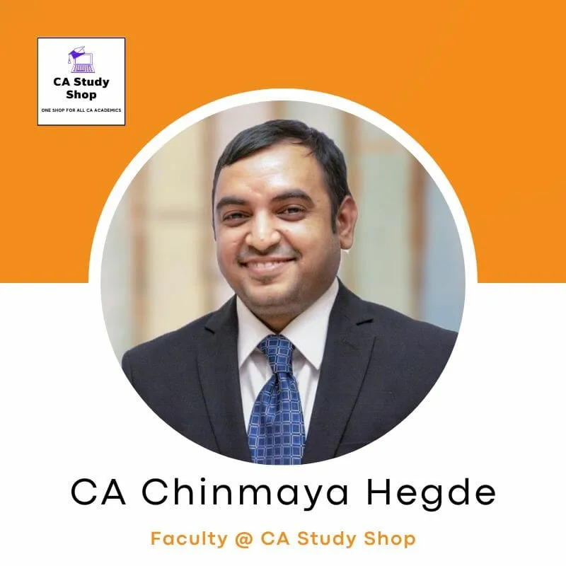 CA Final SFM Classes Best Faculty - CA Chinmaya Hegde