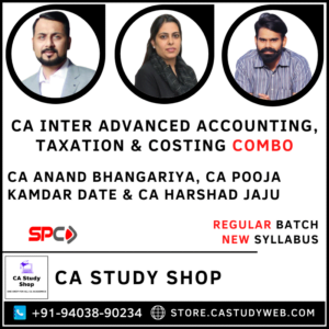 CA Inter Adv Acc Taxation Costing Combo by SPC Faculties