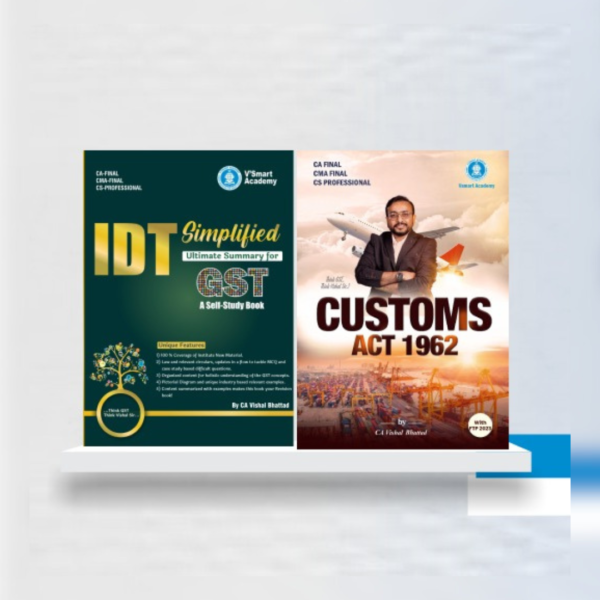 CMA Final IDT Simplified Book Set by CA Vishal Bhattad