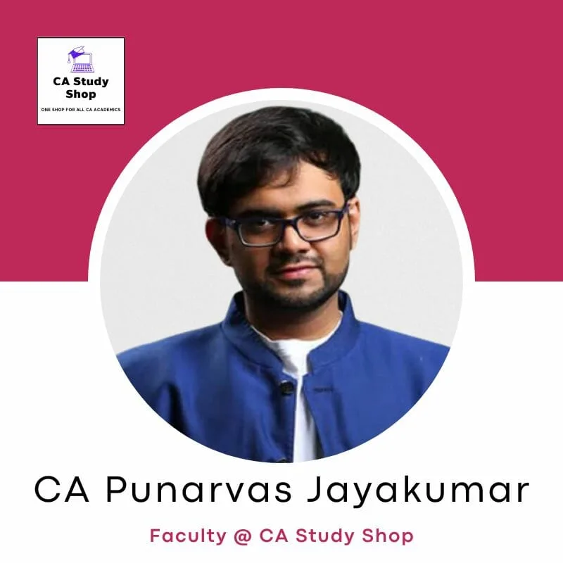 CA Final Law Best Faculty 2025 3 ca final law best classes - ca punarvas jayakumar