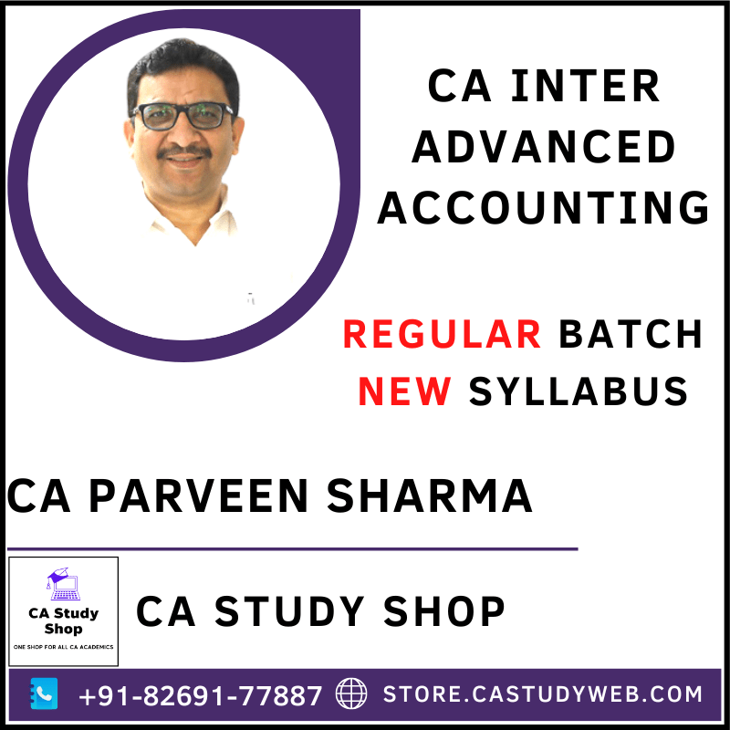 CA Parveen Sharma New Syllabus Advanced Accounts