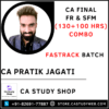 CA FINAL FR (130 HRS) & SFM (100 HRS) FASTRACK BATCH COMBO BY CA PRATIK JAGATI