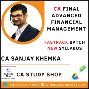 CA Sanjay Khemka CA Final New Syllabus AFM Fastrack Pendrive Classes