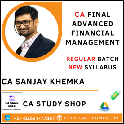 CA Sanjay Khemka CA Final New Syllabus AFM Fastrack Pendrive Classes