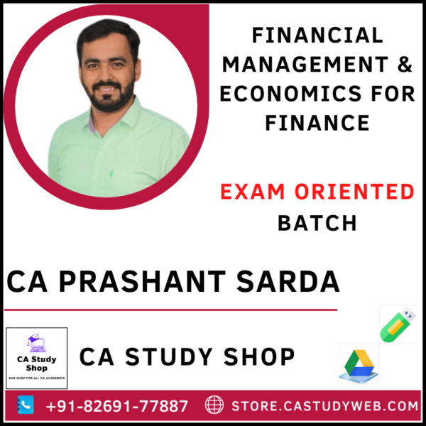 CA Prashant Sarda FM Eco Exam Oriented Batch