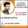 CA Harsh Gupta CA Inter New Syllabus Law Pendrive Classes 