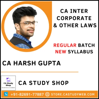 CA Harsh Gupta CA Inter Law Full Course 