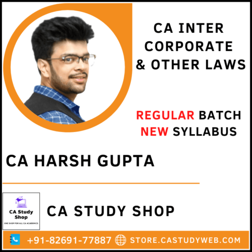 CA Harsh Gupta CA Inter Law Full Course 