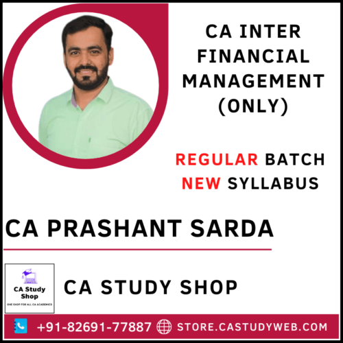 CA Prashant Sarda Inter FM Full Course