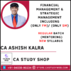 CA Ashish Kalra CA Inter New Syllabus FM SM Pendrive Classes