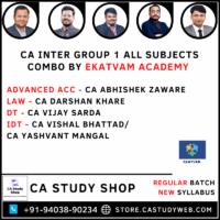 CA Yashvant Mangal Classes 10 CA Inter Group I Combo by Ekatvam Academy