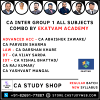 CA Inter Group I Combo by Ekatvam Academy