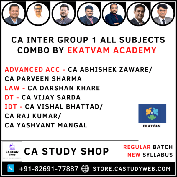 CA Inter Group I Combo by Ekatvam Academy