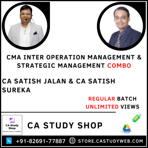 CMA Inter OM SM by CA Satish Jalan CA Satish Sureka